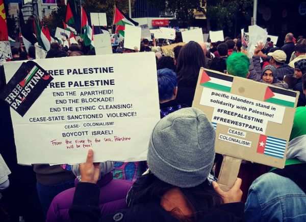 Palestinian march Auckland 2